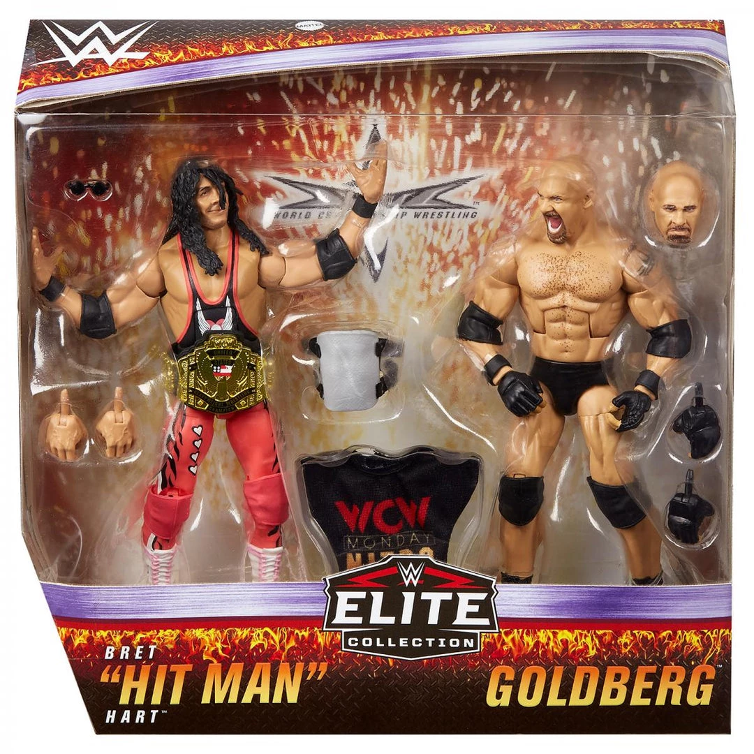 Mattel New Arrivals WWE Elite 2-Pack Series - Bret "Hitman" Hart Vs. Goldberg 1 Mattel New Arrivals WWE Elite 2-Pack Series - Bret "Hitman" Hart Vs. Goldberg
