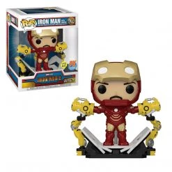 Funko Funko Items Marvel Iron Man 2 - Iron Man With Gantry Glow-In-The-Dark Deluxe Exclusive Pop! Vinyl Figure