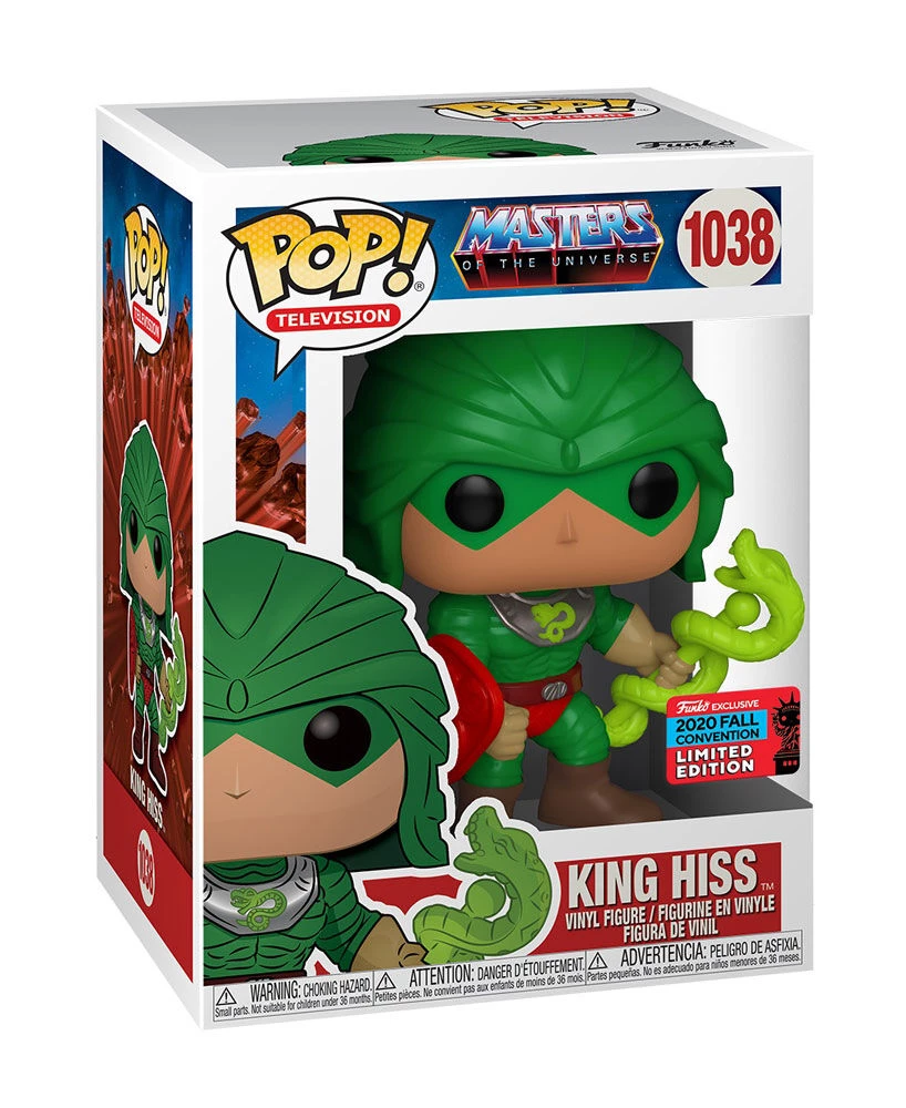 Funko NYCC 2020 - Masters Of The Universe King Hiss Exclusive Pop! Vinyl Figure Convention Exclusives 1 Funko NYCC 2020 - Masters Of The Universe King Hiss Exclusive Pop! Vinyl Figure Convention Exclusives
