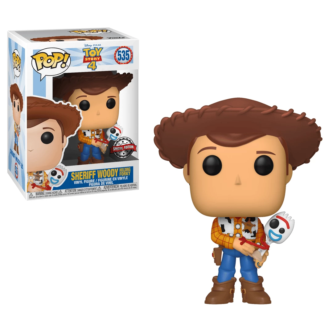 Funko Funko Items Toy Story 4 - Sheriff Woody Holding Forky Exclusive Pop! Vinyl Figure