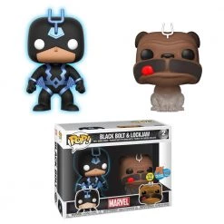 Funko SDCC 2018 - Marvel Glow-In-The-Dark Black Bolt & Lockjaw Exclusive 2-Pack Pop! Vinyl Figures Convention Exclusives