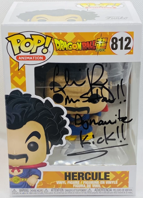 Funko Dragonball Super - Chris Rager (Hercule) Autographed Exclusive Pop! Vinyl Figure Autographed Items 1 Funko Dragonball Super - Chris Rager (Hercule) Autographed Exclusive Pop! Vinyl Figure Autographed Items
