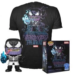 Funko POP Tees - Glow-In-The-Dark Venomized Thanos Pop With Tee Exclusive Funko Items