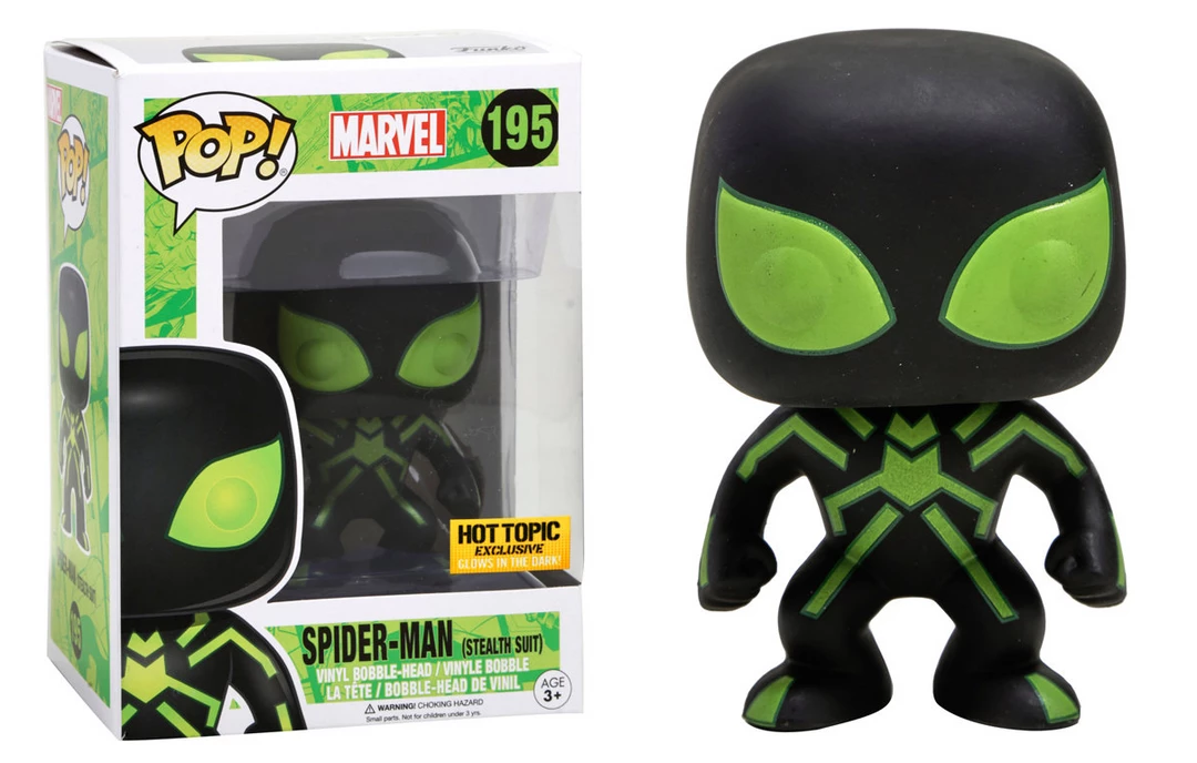 Funko Marvel Stealth Suit Spider-Man Exclusive Pop! Vinyl Figure 1 Funko Marvel Stealth Suit Spider-Man Exclusive Pop! Vinyl Figure