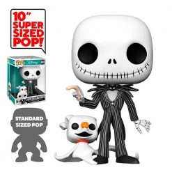 Funko Disney - Nightmare Before Christmas 10" Jack And Zero Pop! Vinyl Figure