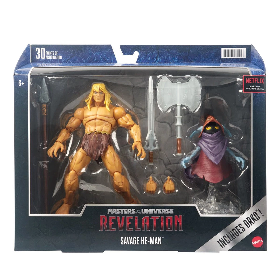 Mattel Masters Of The Universe Masterverse Revelation Deluxe Series - Savage He-Man 1 Mattel Masters Of The Universe Masterverse Revelation Deluxe Series - Savage He-Man