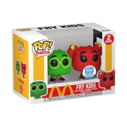 Funko POP Ad Icons - McDonald's Fry Kids (Green/Red) 2-Pack Exclusive Pop! Vinyl Figures Funko Items