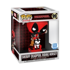 Funko Marvel - Sheriff Deadpool Riding Horsey Deluxe Exclusive Pop! Vinyl Figure Funko Items