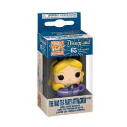 Funko Disney 65th Anniversary - Mad Tea Party Attraction & Alice Pocket Pop Keychain