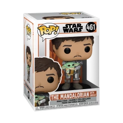 Funko Funko Items Star Wars The Mandalorian - The Mandalorian Mando Holding Grogu POP! Vinyl Figure