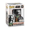 Funko Star Wars The Mandalorian - The Mandalorian Holding Grogu (Chrome) With Pin Exclusive POP! Vinyl Figure