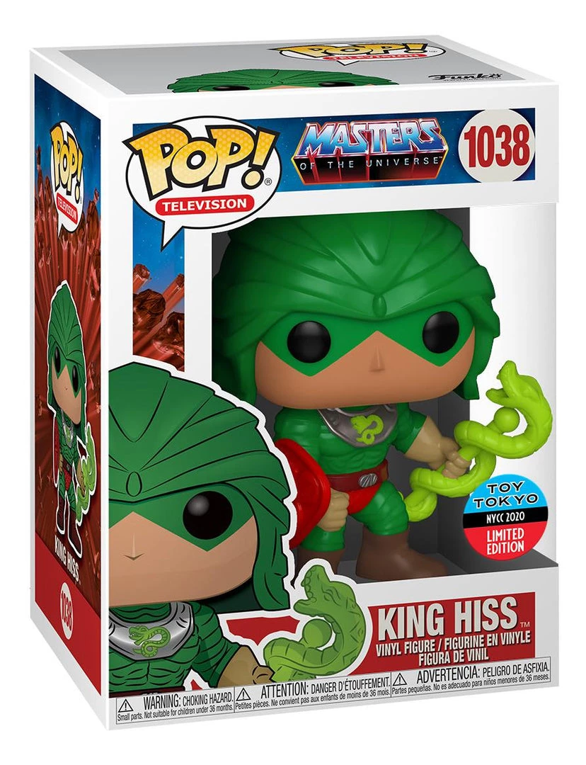 Funko NYCC 2020 - Masters Of The Universe King Hiss Exclusive Pop! Vinyl Figure Convention Exclusives 2 Funko NYCC 2020 - Masters Of The Universe King Hiss Exclusive Pop! Vinyl Figure Convention Exclusives