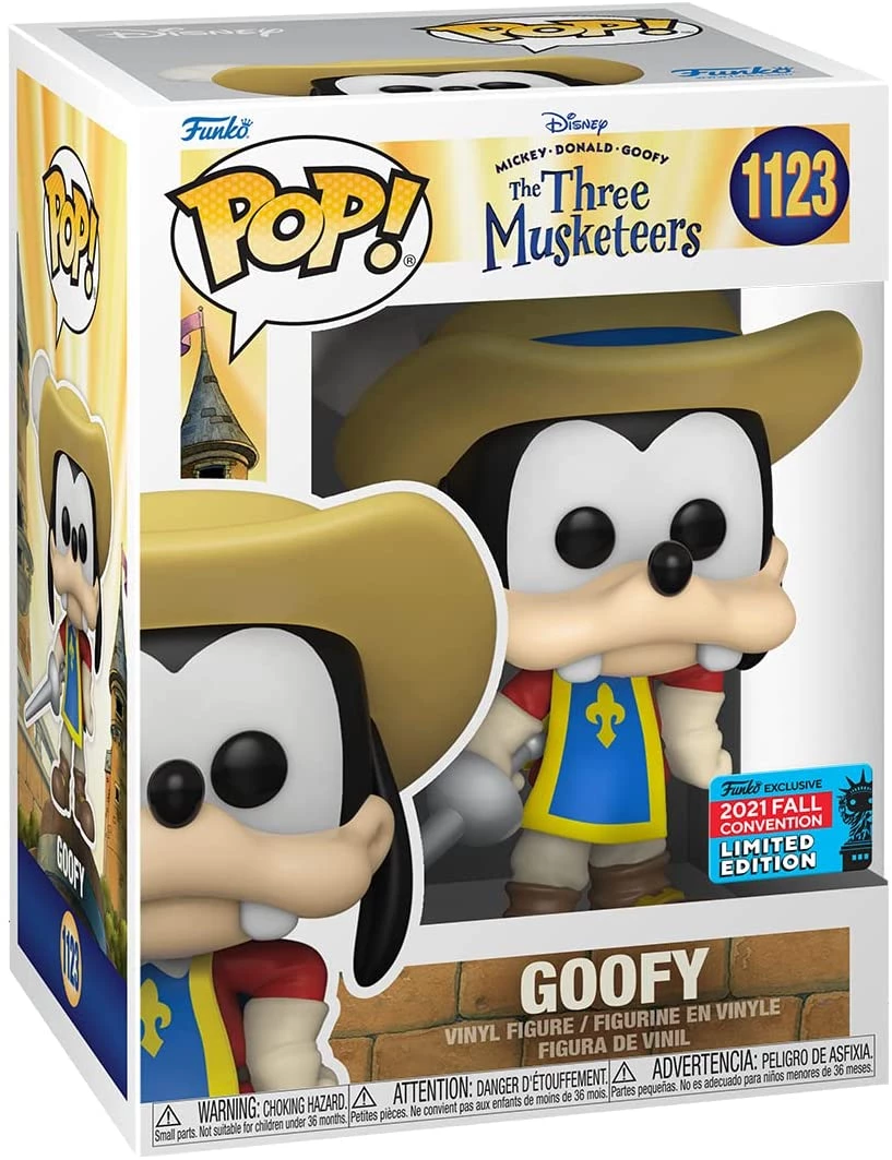 Funko Convention Exclusives WonderCon/SDCC/NYCC 2021 - Disney The Three Musketeers Mickey, Goofy, & Donald Exclusive POP! Vinyl Figure Set 4 Funko Convention Exclusives WonderCon/SDCC/NYCC 2021 - Disney The Three Musketeers Mickey, Goofy, & Donald Exclusive POP! Vinyl Figure Set