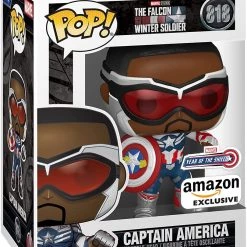 Funko Marvel The Falcon And The Winter Soldier - Captain America (Sam Wilson) With Shield (Year Of The Shield) Exclusive Pop! Vinyl Figure Funko Items