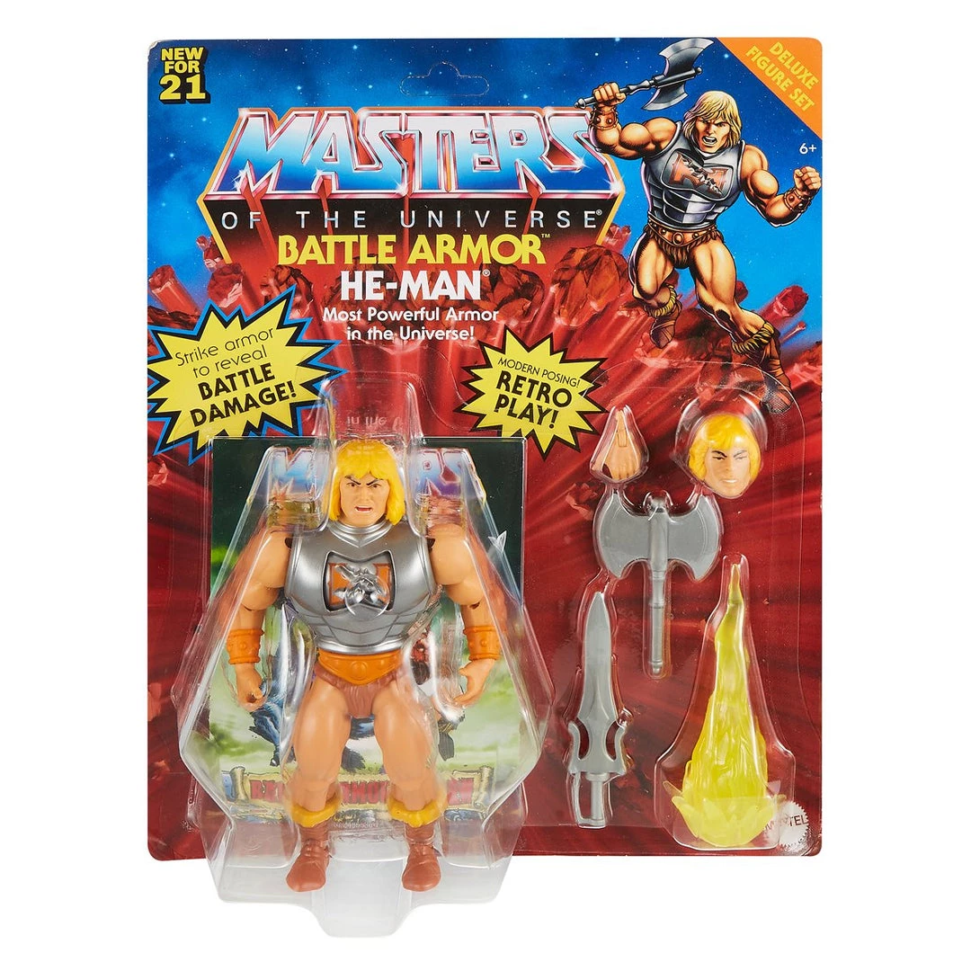 Mattel Masters Of The Universe Origins - Battle Armor He-Man Deluxe Figure 1 Mattel Masters Of The Universe Origins - Battle Armor He-Man Deluxe Figure