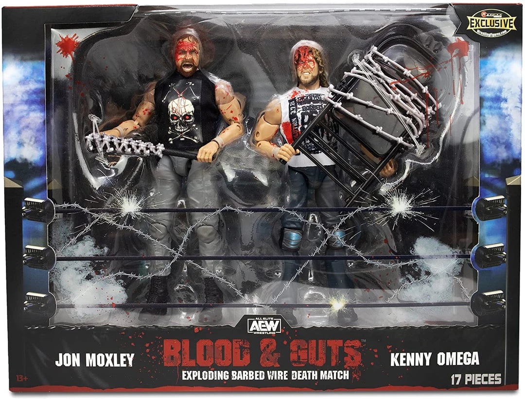 Jazwares AEW Unrivaled Exclusive Series - Exploding Barbed Wire Death Match (Blood And Guts) 1 Jazwares AEW Unrivaled Exclusive Series - Exploding Barbed Wire Death Match (Blood And Guts)