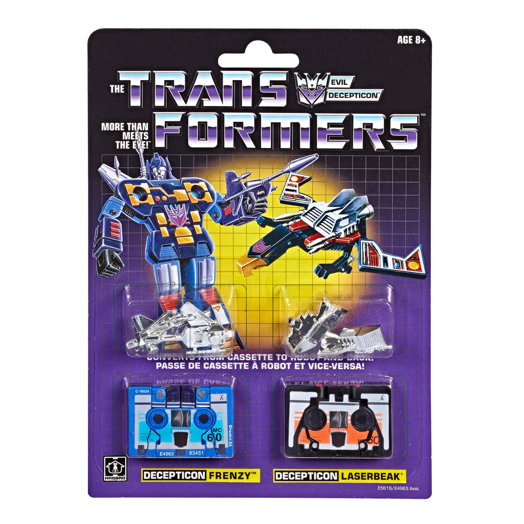 Hasbro Transformers 2019 G1 Reissue - Frenzy & Laserbeak Transformers Items 1 Hasbro Transformers 2019 G1 Reissue - Frenzy & Laserbeak Transformers Items