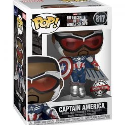 Funko Marvel The Falcon And The Winter Soldier - Captain America (Flying) Exclusive Pop! Vinyl Figure