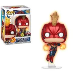 Funko Captain Marvel - Captain Marvel (Flying) Glow-In-The-Dark Exclusive Pop! Vinyl Figure Funko Items