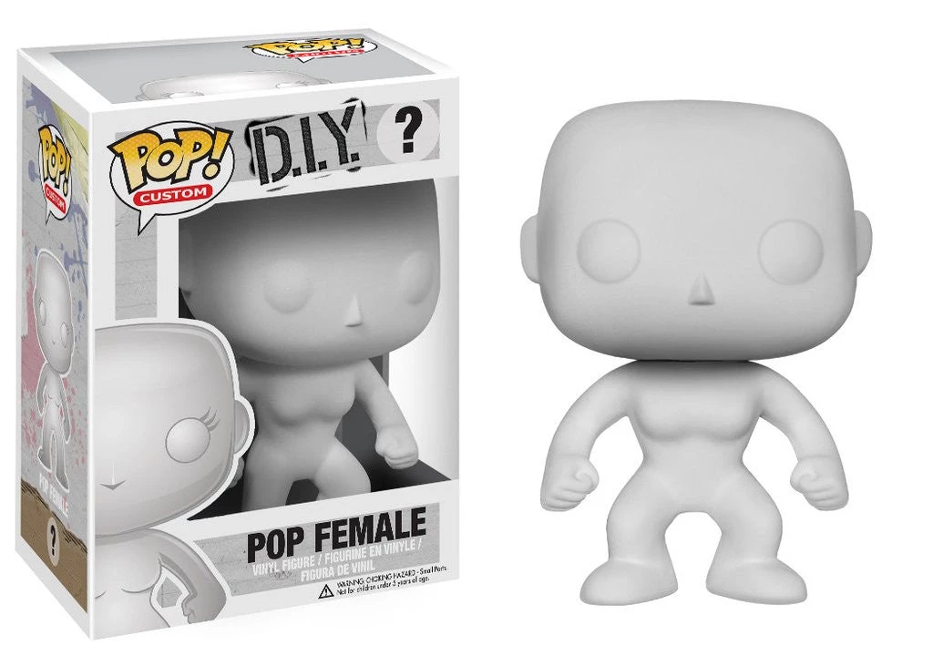 Funko DIY Female Blank POP! Vinyl Figure 1 Funko DIY Female Blank POP! Vinyl Figure