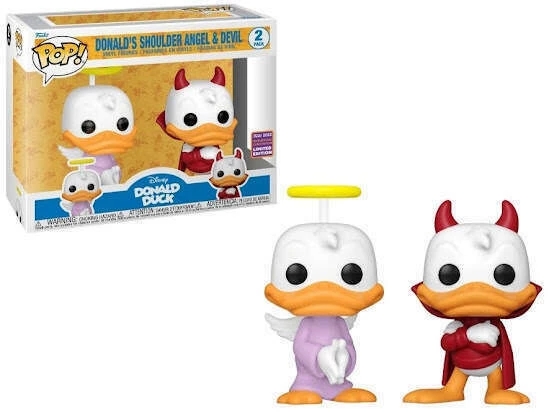 Funko WonderCon 2022 - Disney Donald Shoulder Angel And Devil Exclusive 2-Pack Pop! Vinyl Figure Funko Items