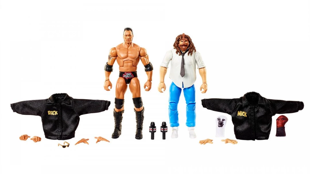 Mattel WWE Elite 2-Pack Series - The Rock And Mankind 2 Mattel WWE Elite 2-Pack Series - The Rock And Mankind