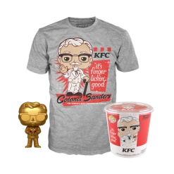 Funko Funko Items POP Tees - Colonel Sanders (Gold) Pop With Tee Exclusive