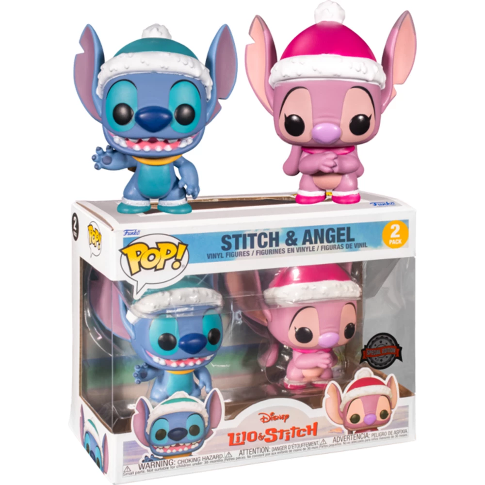 Funko Lilo & Stitch - Winter Stitch & Angel 2-Pack Exclusive Pop! Vinyl Figures 1 Funko Lilo & Stitch - Winter Stitch & Angel 2-Pack Exclusive Pop! Vinyl Figures