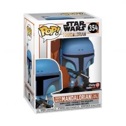 Funko Funko Items Star Wars The Mandalorian - The Mandalorian Flashback Blue Exclusive POP! Vinyl Figure