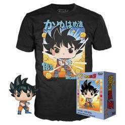 Funko POP Tees - Dragonball Z Metallic Goku Pop With Tee Exclusive Funko Items