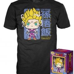 Funko POP Tees - Dragonball Z Glow-In-The-Dark Super Saiyan 2 Gohan Pop With Tee Exclusive