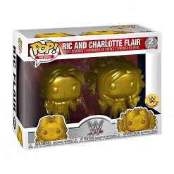 Funko WWE - Golden Ric And Charlotte Flair Exclusive 2-Pack Pop! Vinyl Figures Funko Items
