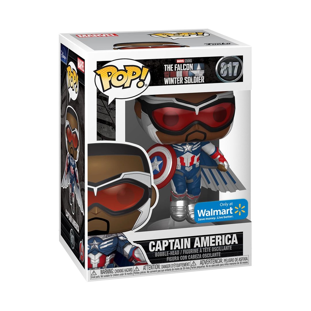 Funko Marvel The Falcon And The Winter Soldier - Captain America (Flying) Exclusive Pop! Vinyl Figure 2 Funko Marvel The Falcon And The Winter Soldier - Captain America (Flying) Exclusive Pop! Vinyl Figure