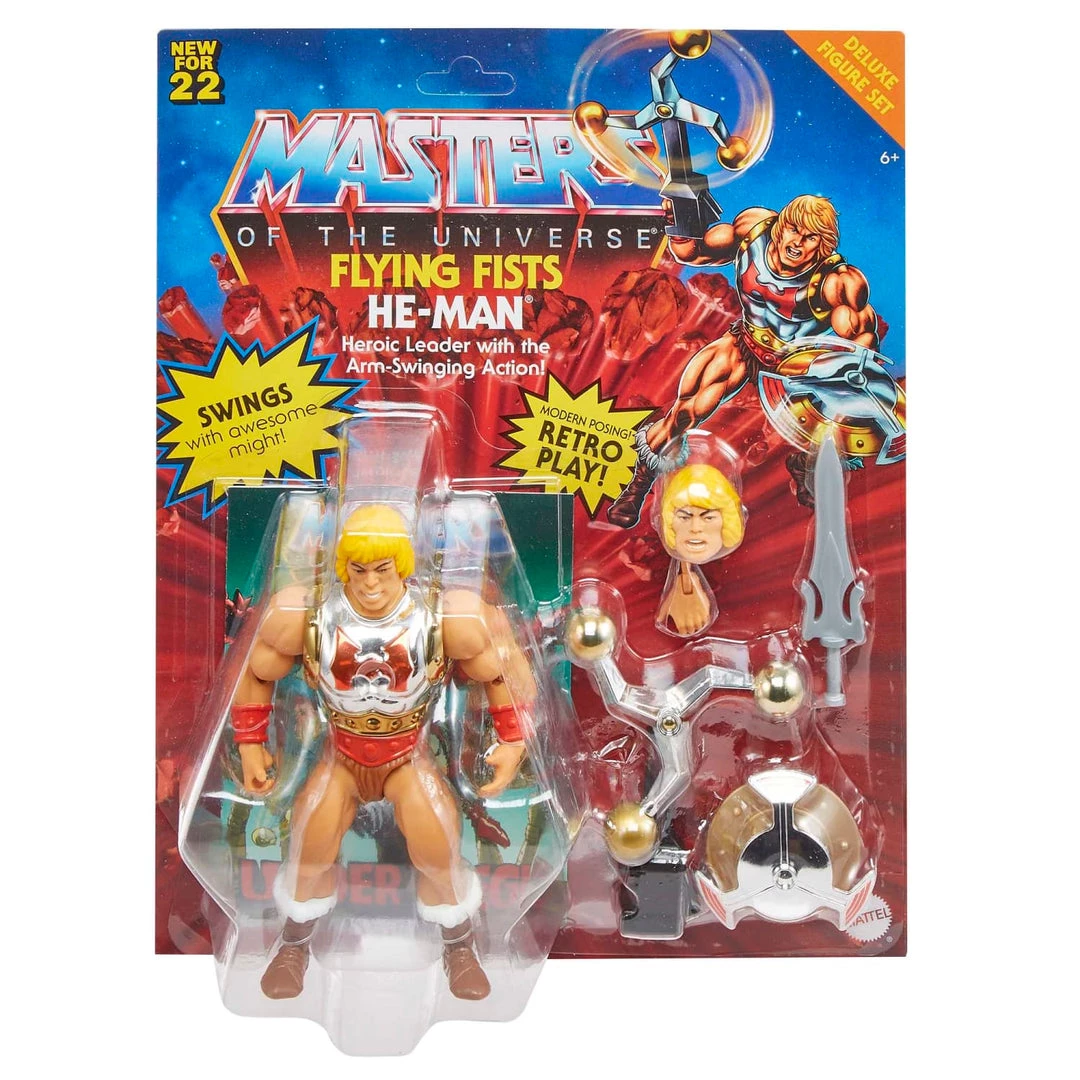 Mattel Masters Of The Universe Origins - Flying Fists He-Man Deluxe Figure 1 Mattel Masters Of The Universe Origins - Flying Fists He-Man Deluxe Figure
