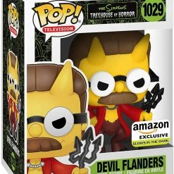 Funko The Simpsons - Treehouse Of Horrors Glow-In-The-Dark Devil Flanders Exclusive Pop! Vinyl Figure Funko Items