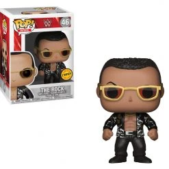 Funko WWE The Rock (Black Shirt) Chase Pop! Vinyl Figure Funko Items