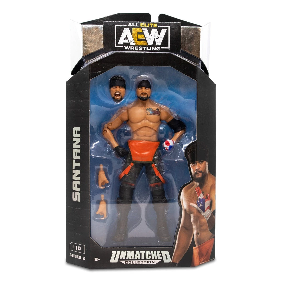 Jazwares New Arrivals AEW Unmatched Series 2 - Santana 1 Jazwares New Arrivals AEW Unmatched Series 2 - Santana
