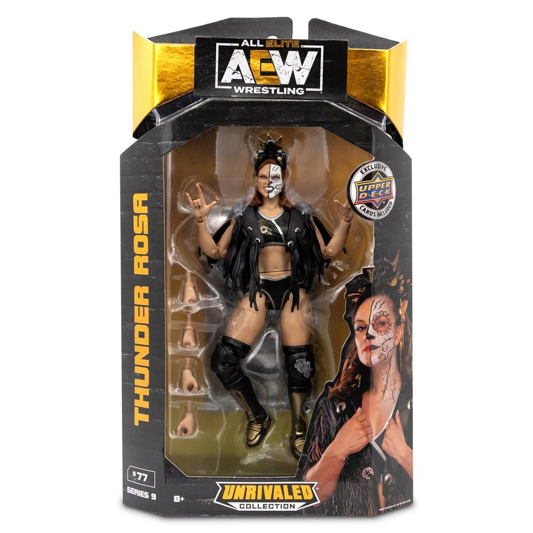 Jazwares COMING SOON AEW Unrivaled Series 9 - Thunder Rosa 1 Jazwares COMING SOON AEW Unrivaled Series 9 - Thunder Rosa