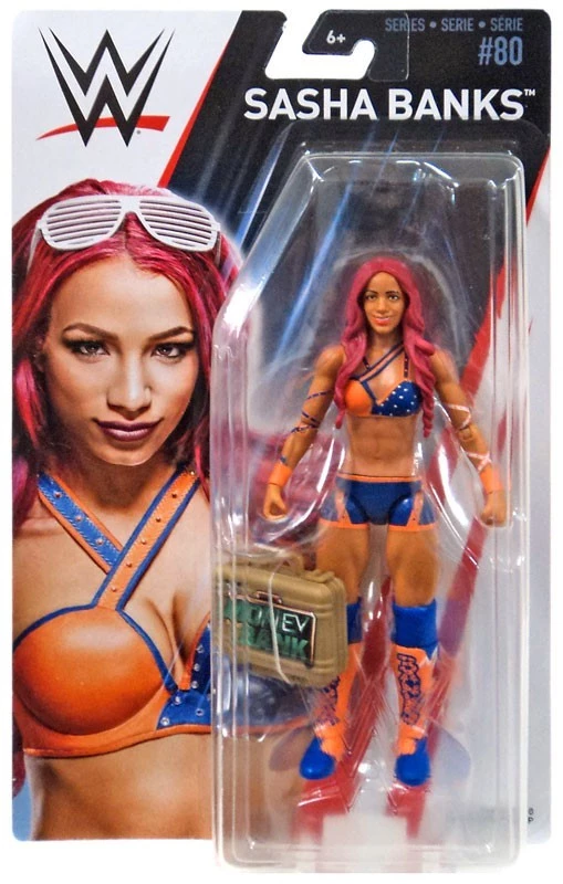 Mattel New Arrivals WWE Series 80 - Sasha Banks With MITB Case 1 Mattel New Arrivals WWE Series 80 - Sasha Banks With MITB Case